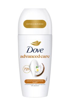 Шариковый дезодорант-антиперспирант Dove Advanced Care Coconut & Jasmine Scent 72H женский, 50 мл