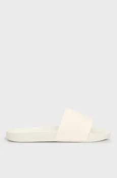 Женские белые слайдеры SLIDE MONOGRAM TPU Белый 40 Calvin Klein YW0YW01715