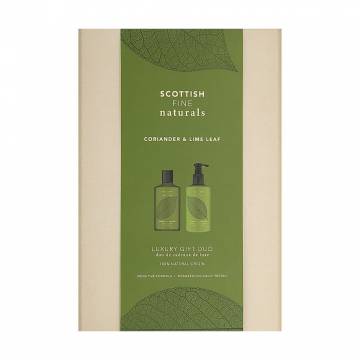 Набор Scottish Fine Soaps Naturals Coriander & Lime Leaf Luxury Gift Duo (гель для душа, 300 мл + лосьон для рук и тела, 300 мл) Набор Scottish Fine Soaps Naturals Coriander & Lime Leaf Luxury Gift Duo (гель для душа, 300 мл + лосьон для рук и тела, 300 мл)