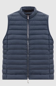 Синий пуховый жилет OPRAH