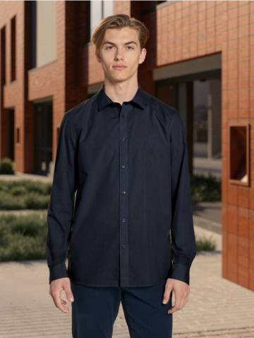 Сорочка slim fit - темно-синій Сорочка slim fit - темно-синій