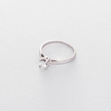 Золотое помолвочное кольцо (циркон Swarovski) к06296 Золотое помолвочное кольцо (циркон Swarovski) к06296