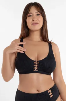 Женский черный лиф от купальника Черный 38B MARC&ANDRE L2404-YP-682