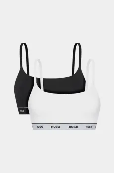 Женский набор черно-белых бра Черный S HUGO 10099