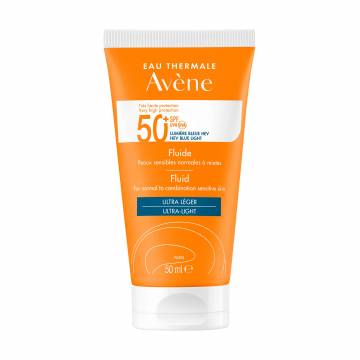 Солнцезащитный флюид для лица Avene Eau Thermale Sun Care Fluid SPF 50, 50 мл Солнцезащитный флюид для лица Avene Eau Thermale Sun Care Fluid SPF 50, 50 мл