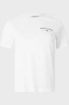 Женская белая футболка GRAPHIC Белый XL Gant 4201380