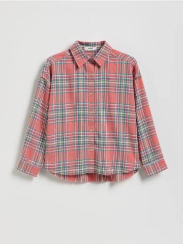 Reserved - Сорочка в клітинку з віскозою - різнобарвний - 442FW-MLC