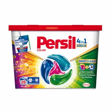 Диски для стирки Persil Color 4 in 1 Discs Deep Clean, 26 стирок, 26 шт Диски для стирки Persil Color 4 in 1 Discs Deep Clean, 26 стирок, 26 шт