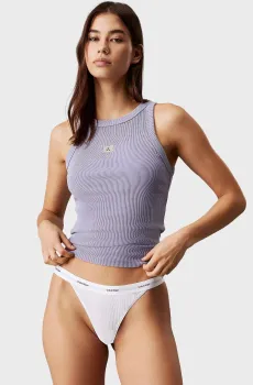 Женские белые трусики Белый L Calvin Klein LV00QD5264