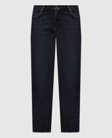 Синие джинсы с логотип патч