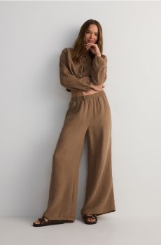 Reserved - Муслінові штани - золотисто-коричневий - 341CZ-82X