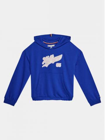 Tommy Hilfiger Світшот Hilfiger Script Hoodie KG0KG07721 Голубий Regular Fit Tommy Hilfiger Світшот Hilfiger Script Hoodie KG0KG07721 Голубий Regular Fit