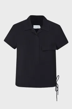 Женская черная блуза Черный 36 Calvin Klein K20K206615