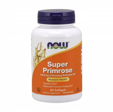 Масло примулы вечерней NOW Foods Super Primrose 1300 мг, 60 капсул Масло примулы вечерней NOW Foods Super Primrose 1300 мг, 60 капсул