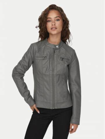 ONLY Куртка зі штучної шкіри Bandit 15081400 Сірий Regular Fit ONLY Куртка зі штучної шкіри Bandit 15081400 Сірий Regular Fit