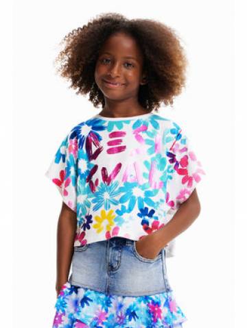 Desigual Футболка 23SGTK04 Білий Straight Fit Desigual Футболка 23SGTK04 Білий Straight Fit