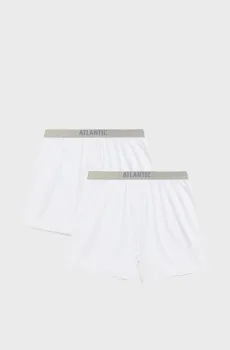 Мужские белые трусы (2 шт) Белый M Atlantic 2BMB-005
