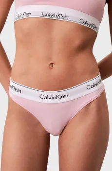 Женские розовые трусики THONG Розовый XL Calvin Klein 0000F3786E