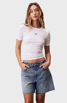 Женская белая футболка A-Modal Белый XS Calvin Klein Jeans LV044C901G