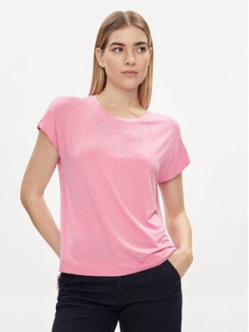 Liu Jo Футболка TA4194 JS360 Рожевий Regular Fit Liu Jo Футболка TA4194 JS360 Рожевий Regular Fit