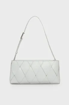 Женская серая сумка CK WOVEN ELONGATED SHOULDER BAG Серый ONESIZE Calvin Klein K60K612992