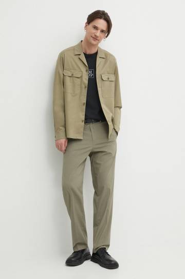 Рубашка Drykorn HALLEK мужская цвет зелёный relaxed 122097 47363 Рубашка Drykorn HALLEK мужская цвет зелёный relaxed 122097 47363