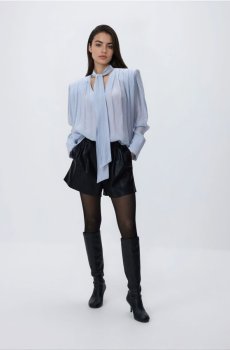 Reserved - Шорти зі штучної шкіри - чорний - 352GF-99X