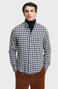 Мужская рубашка в клетку REG FLANNEL CHECK Разноцветный S Gant 3240217