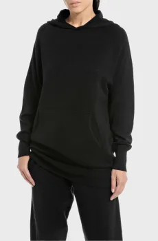 Женское черное худи Черный XS Replay DK3564.000.G23372