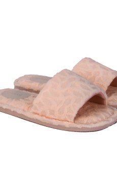 Женские домашние тапочки HS-VL Terry, персиковые, размер 40 (26 см)