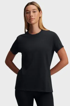 Женская черная футболка UA HWT BRANDED CORE SS Черный M Under Armour 1389745-001