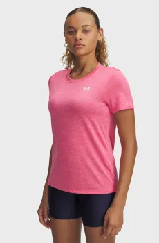 Женская розовая футболка Tech SSC Розовый S Under Armour 1384230-672
