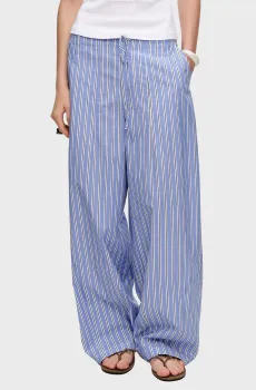 Женские голубые брюки в полоску Голубой XS Bimba Y Lola 261BR6098.12400