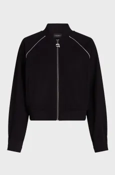 Женская черная спортивная кофта ikon zip up Черный L Karl Lagerfeld B3W20024