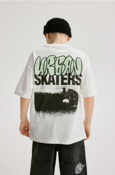 Reserved - Футболка з принтом - білий - 957HR-00X