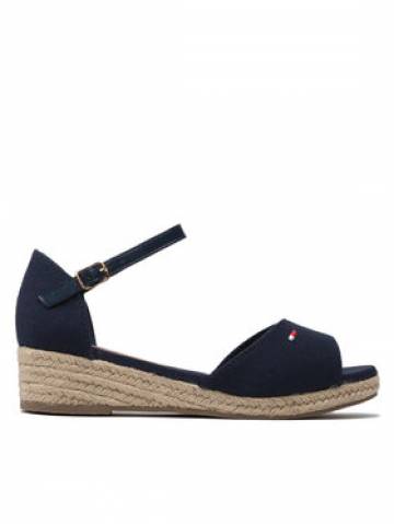 Tommy Hilfiger Еспадрильї Rope Wedge Sandal T3A7-32185-0048 M Cиній Tommy Hilfiger Еспадрильї Rope Wedge Sandal T3A7-32185-0048 M Cиній