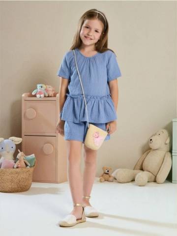 Бавовняний комплект на літо - light blue Бавовняний комплект на літо - light blue
