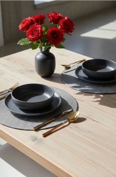 Сервірувальні підкладки, 2 шт. - темно-сірий