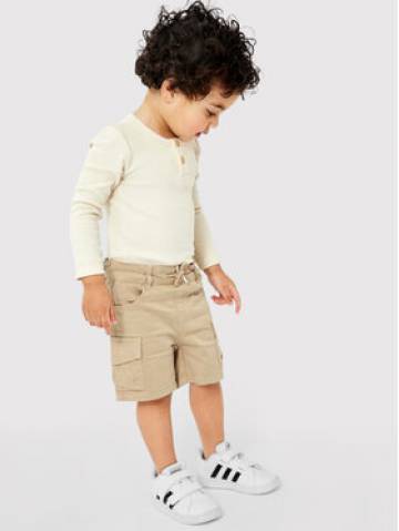 NAME IT Шорти з тканини 13202362 Коричневий Regular Fit NAME IT Шорти з тканини 13202362 Коричневий Regular Fit