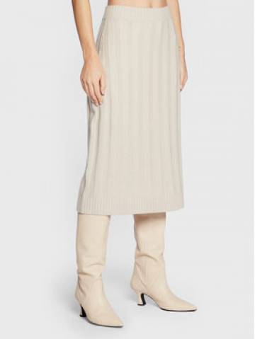 Fabiana Filippi Спідниця-міді GND222W401 Бежевий Regular Fit Fabiana Filippi Спідниця-міді GND222W401 Бежевий Regular Fit