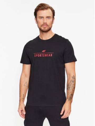 4F Футболка 4FAW23TTSHM0878 Чорний Regular Fit 4F Футболка 4FAW23TTSHM0878 Чорний Regular Fit