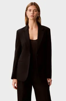 Женский черный жакет CINCHED Черный 10 Calvin Klein LV044F413G