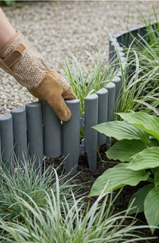 Огорожа для саду 10 pack - темно-сірий