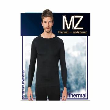 Мужская футболка Modna Zona 101 термо, с длинными рукавами, черная, размер L/XL Мужская футболка Modna Zona 101 термо, с длинными рукавами, черная, размер L/XL