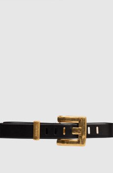 Черный кожаный ремень Anthem