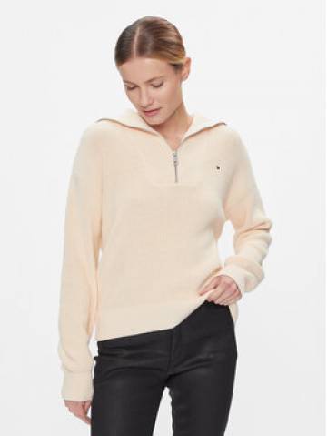 Tommy Hilfiger Светр Co Cardi Stitch 1/2 Zip Swt WW0WW42420 Жовтий Regular Fit Tommy Hilfiger Светр Co Cardi Stitch 1/2 Zip Swt WW0WW42420 Жовтий Regular Fit