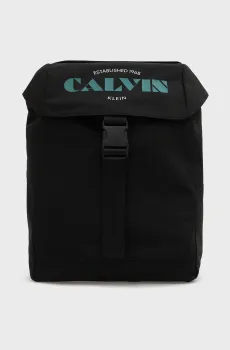 Мужской черный рюкзак GRAPHIC FLAP Черный ONESIZE Calvin Klein LV04D3446G