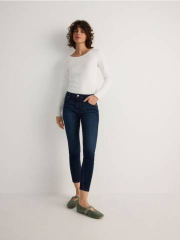 Reserved - Джинси slim fit з вузькою посадкою - темно-синій - 089AO-59J Reserved - Джинси slim fit з вузькою посадкою - темно-синій - 089AO-59J