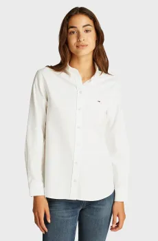 Женская белая рубашка TJW REG OXFORD Белый S Tommy Jeans DW0DW19890