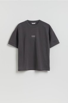 Reserved - Футболки боксі з принтом - темно-сірий - 249JA-90X